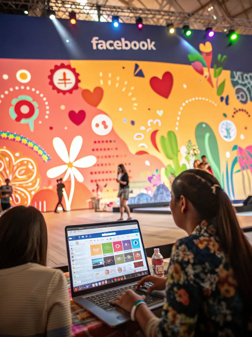 A vibrant image of a social media campaign in action, showcasing engagement metrics and audience interaction, used to represent Rankreach Digital L.L.C.'s social media marketing expertise.